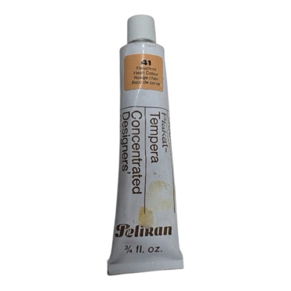 Vintage Pelikan Flesh Color #41 Concentrated Designers Colour Gauche Paint Tube